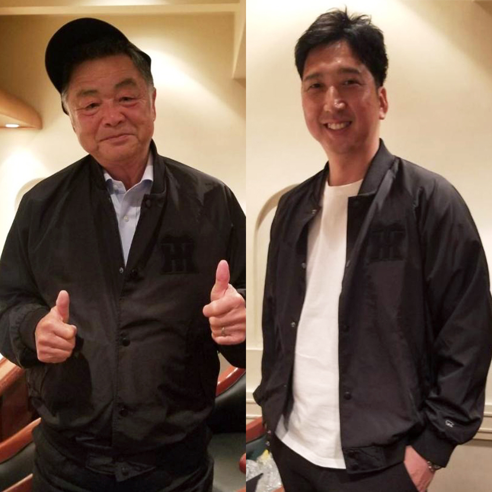 Golden Bear 　阪神タイガースとのコラボレーションアイテムを川藤幸三さん、藤川球児さんにご着用いただきました!!